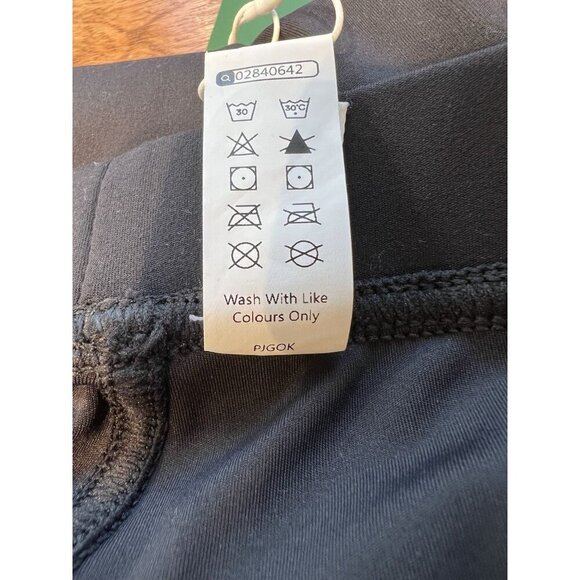 Halara High Waisted Side Pocket Pants sz XL Petite Black Straight Wide Leg Work - Picture 8 of 8